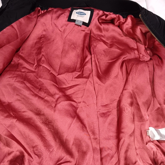 Womens oldnavy Bomber jacket size large in great condition black - Picture 3 of 8